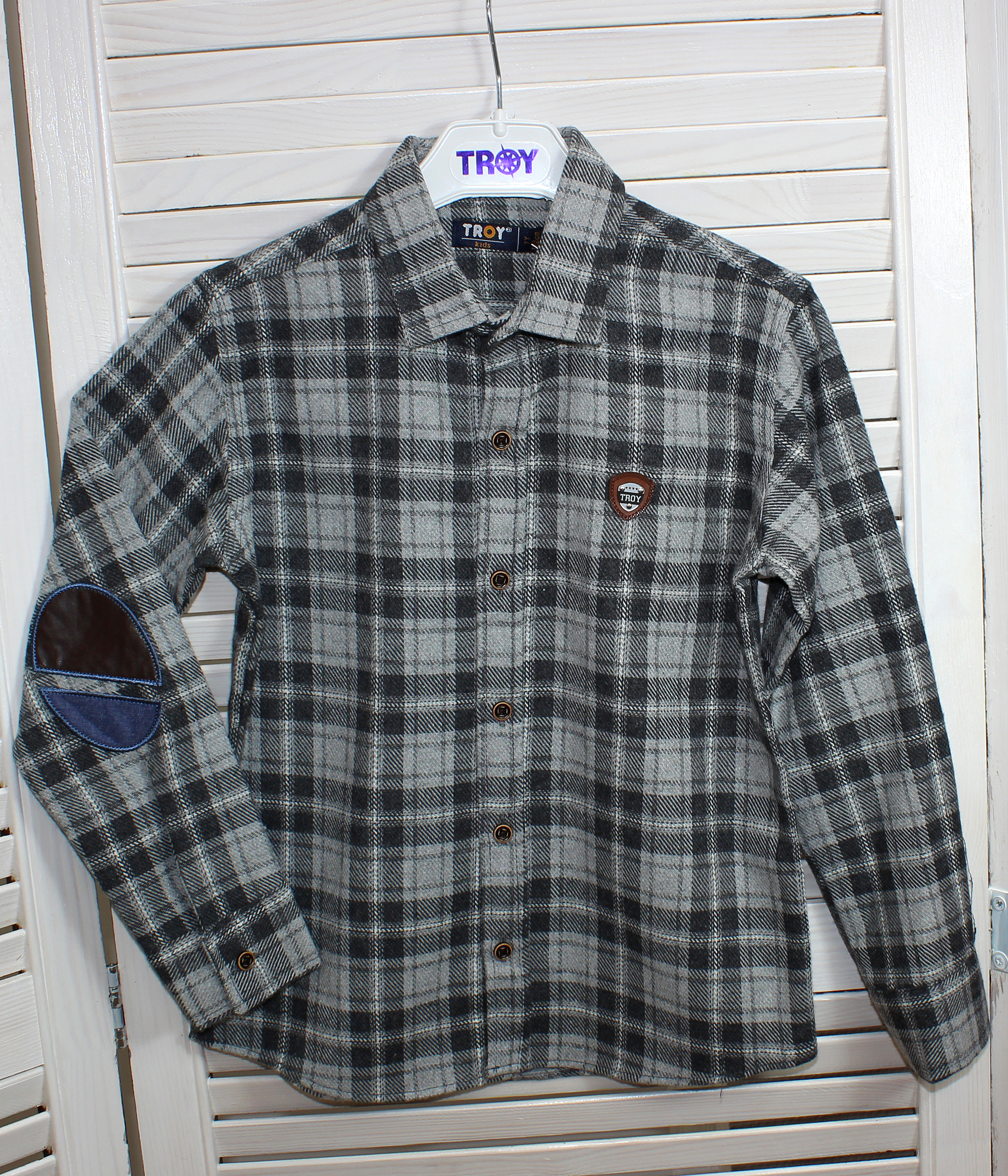 модная детская одежда 46256 рубашка для мальчика  турция