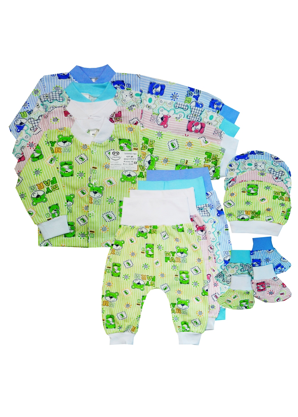 качественная одежда 070102/7 у комплект ясельный кулирка 4 предмета