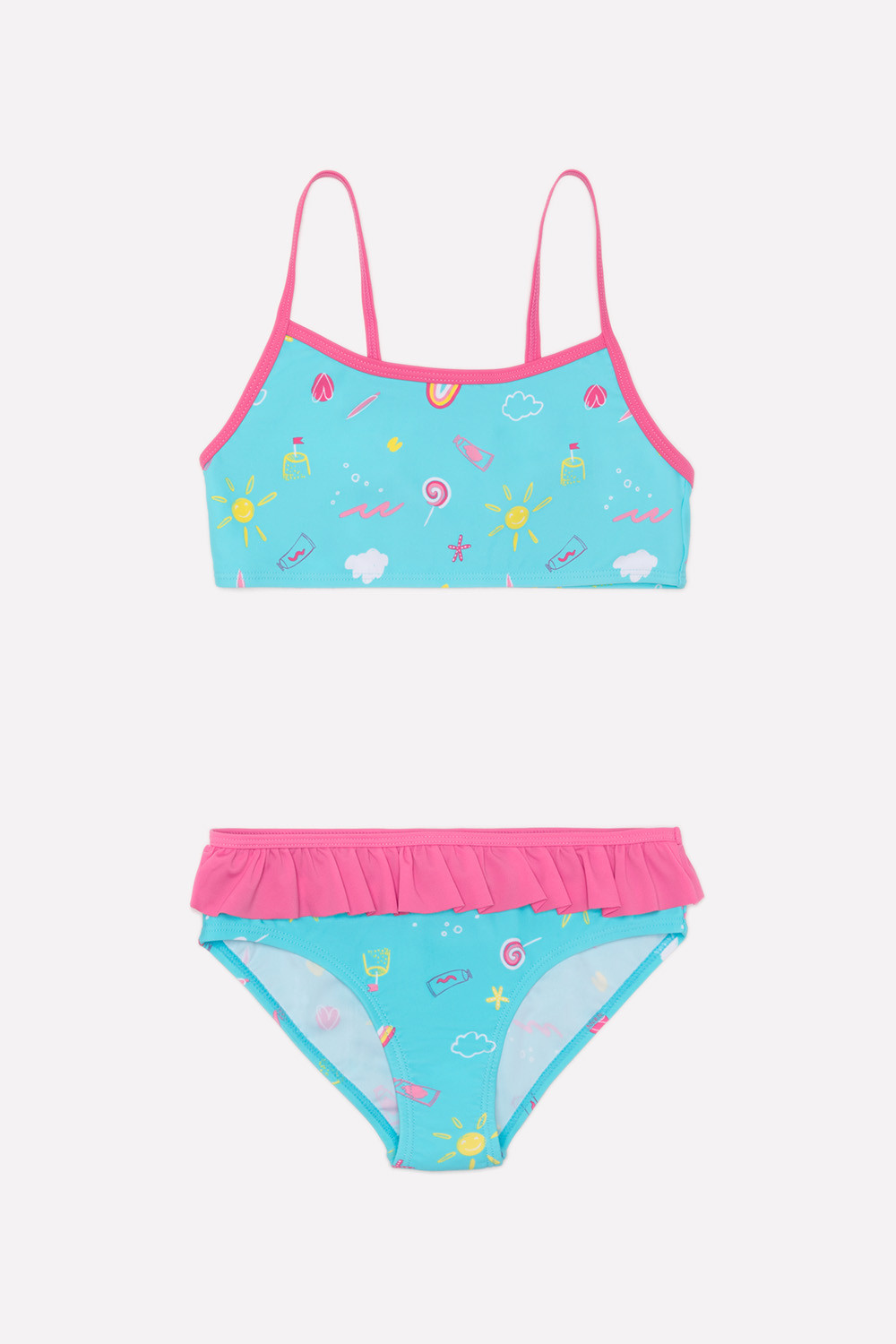 модная детская одежда 17004/9н тк хф купальный костюм для девочки