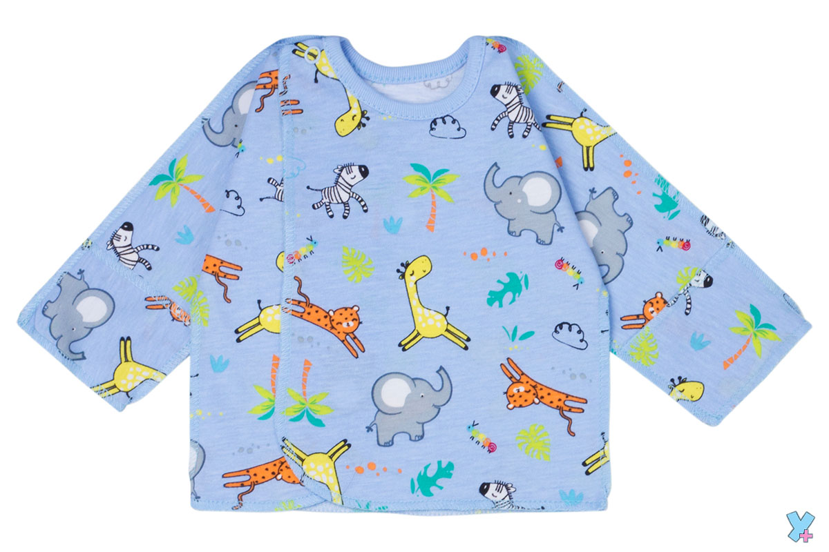 003/2 Распашонка на кнопке (кулир) купить + умка +	