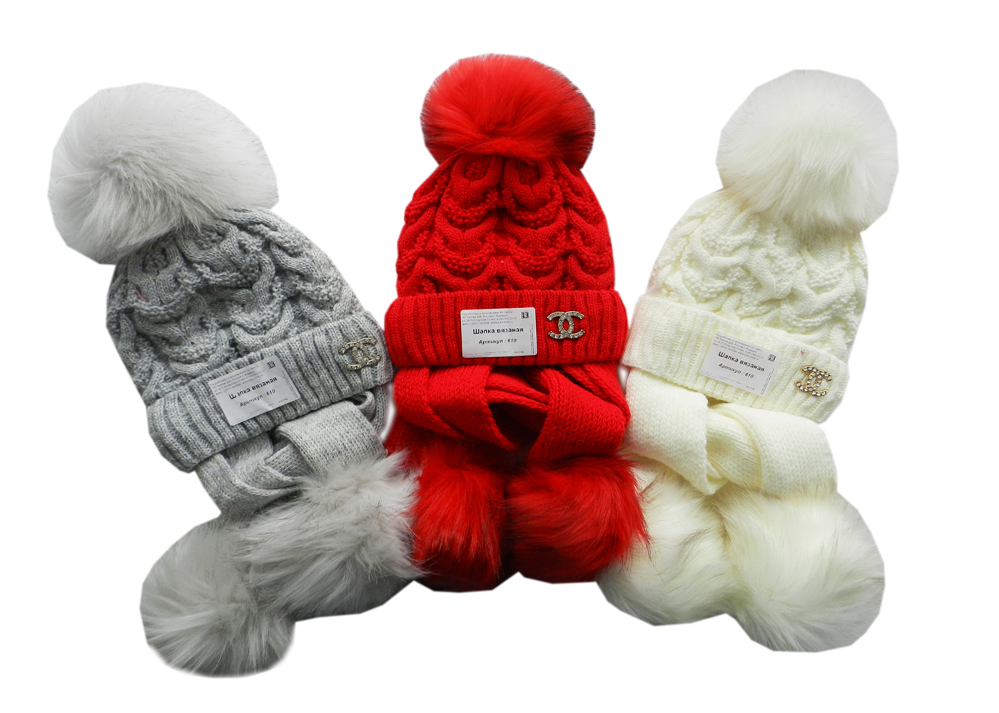 610 Шапка вязаная