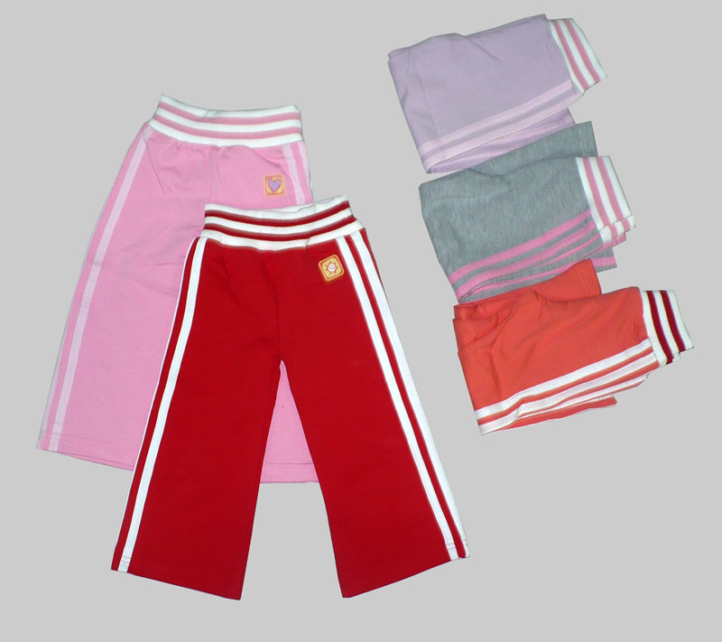 203 Брюки для девочки (футер,лайкра)
