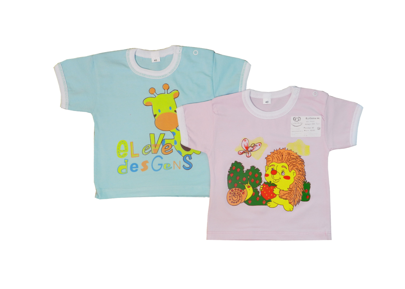 качественная одежда 0205/73 у футболка ясельная фуликра + накат