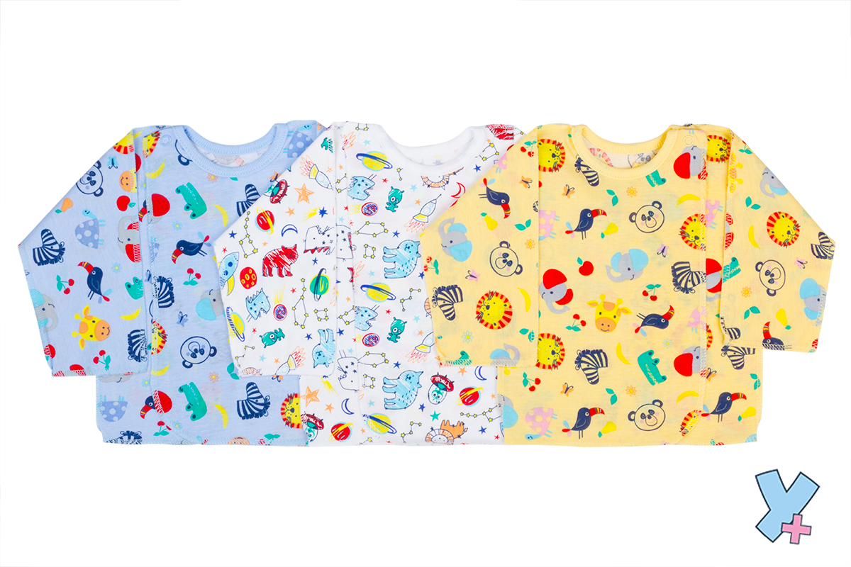 003/2 Распашонка на кнопке (кулир) купить + умка +	