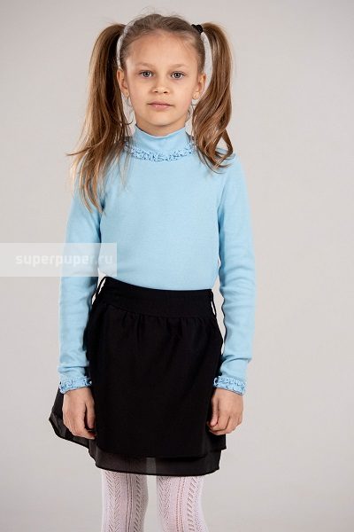 модная детская одежда 63189-43 водолазка для девочки