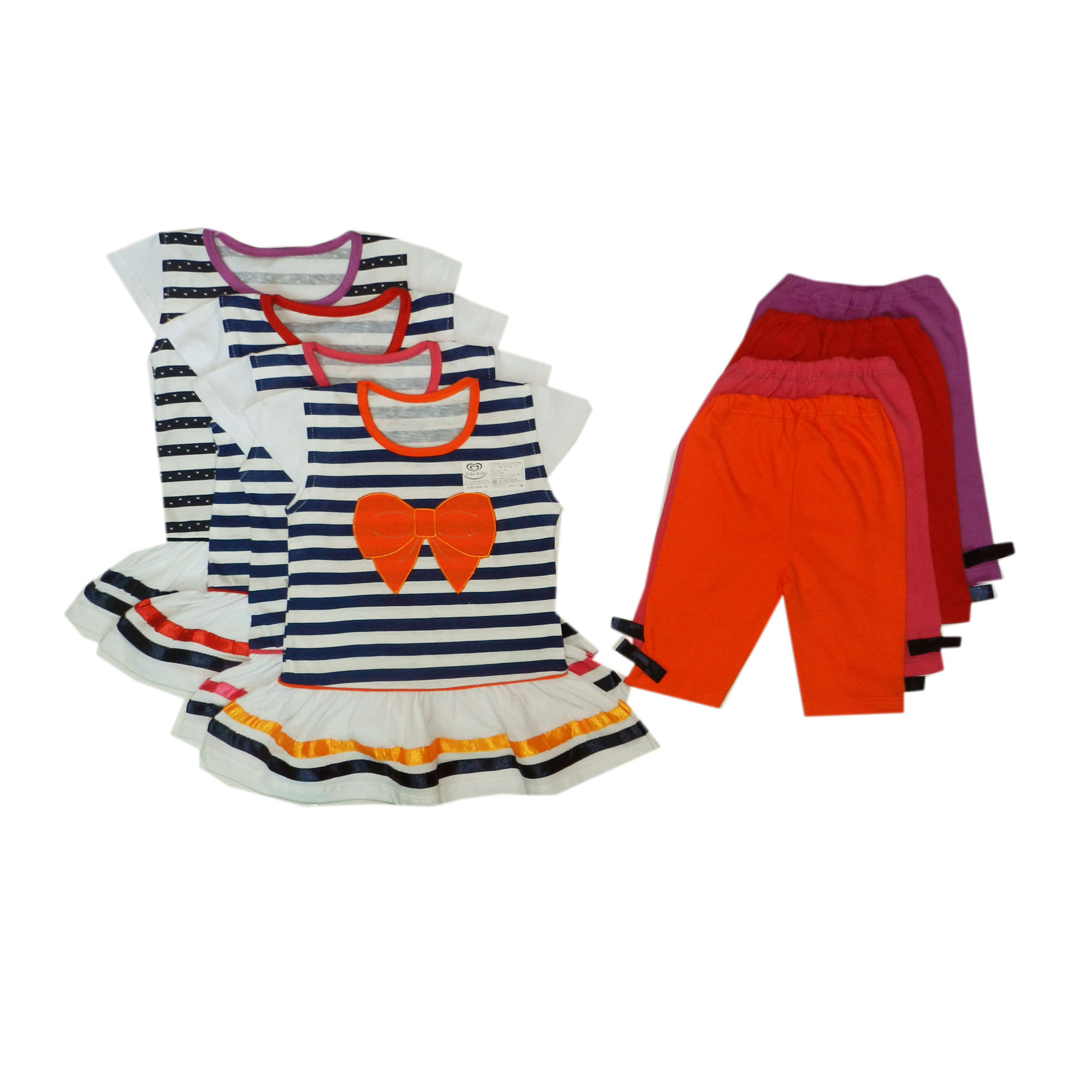 080703 У Комплект для девочки кулир с вышивкой