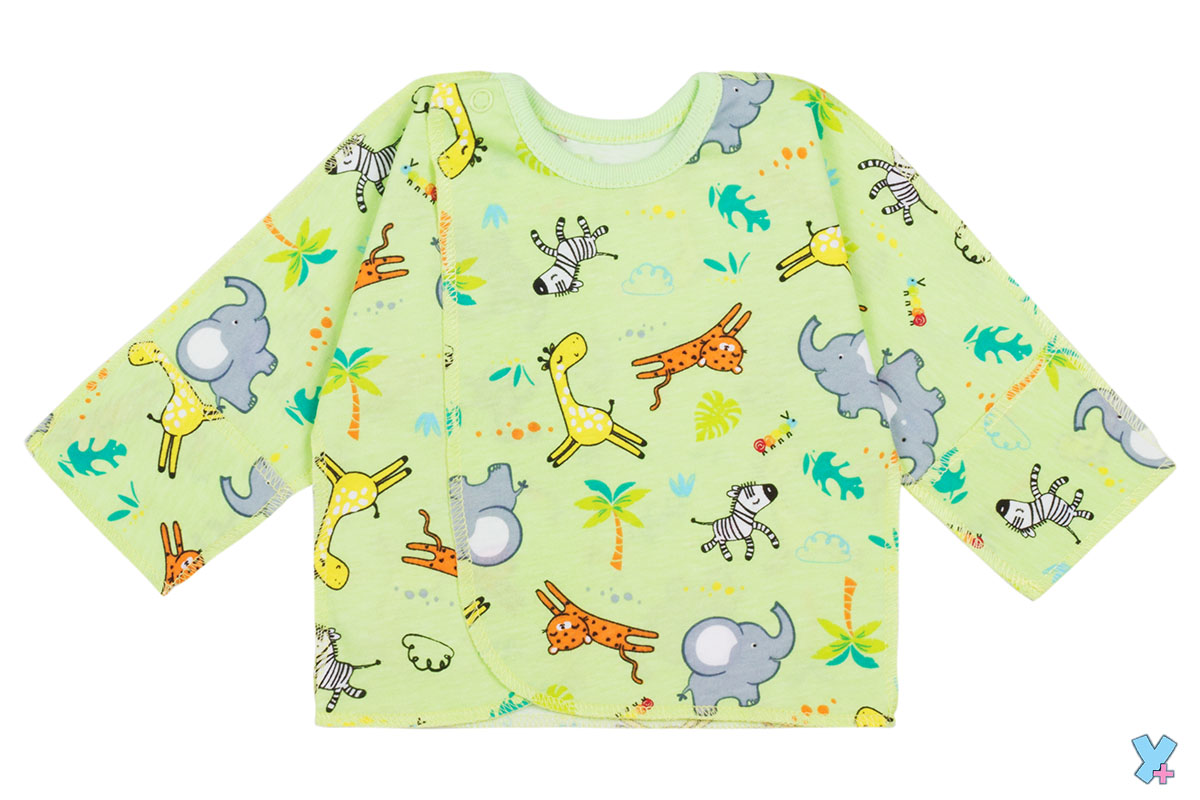 003/2 Распашонка на кнопке (кулир) купить + умка +	