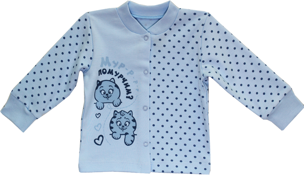 2910 Кофта длинный рукав Горох интерлок