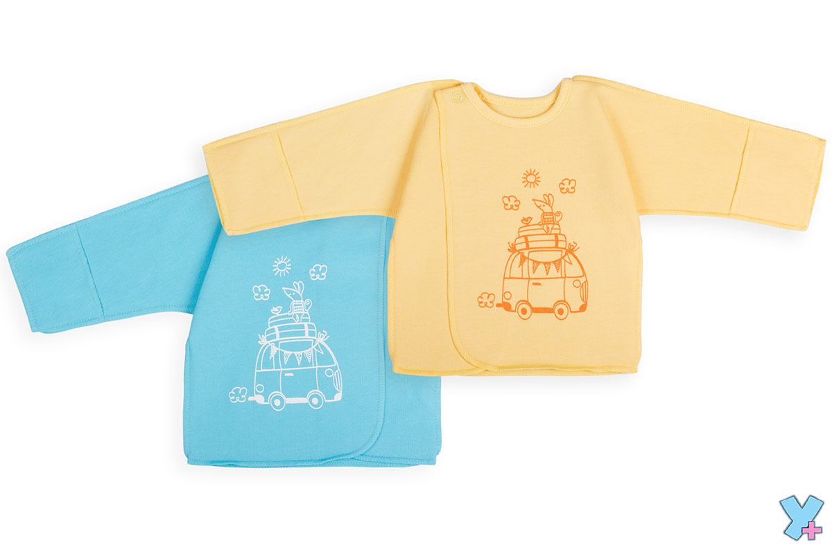 003/1п Распашонка на кнопке (футер, печать) купить + умка +	