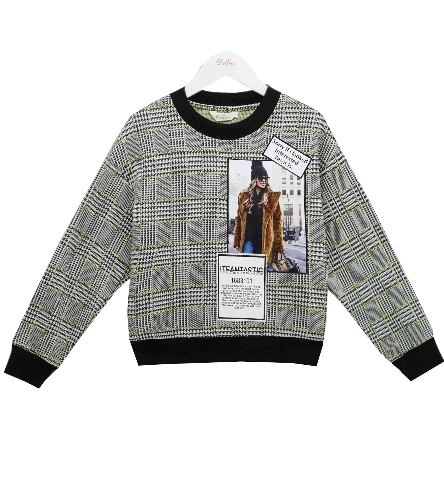 модная детская одежда 21185 свитшот для девочки