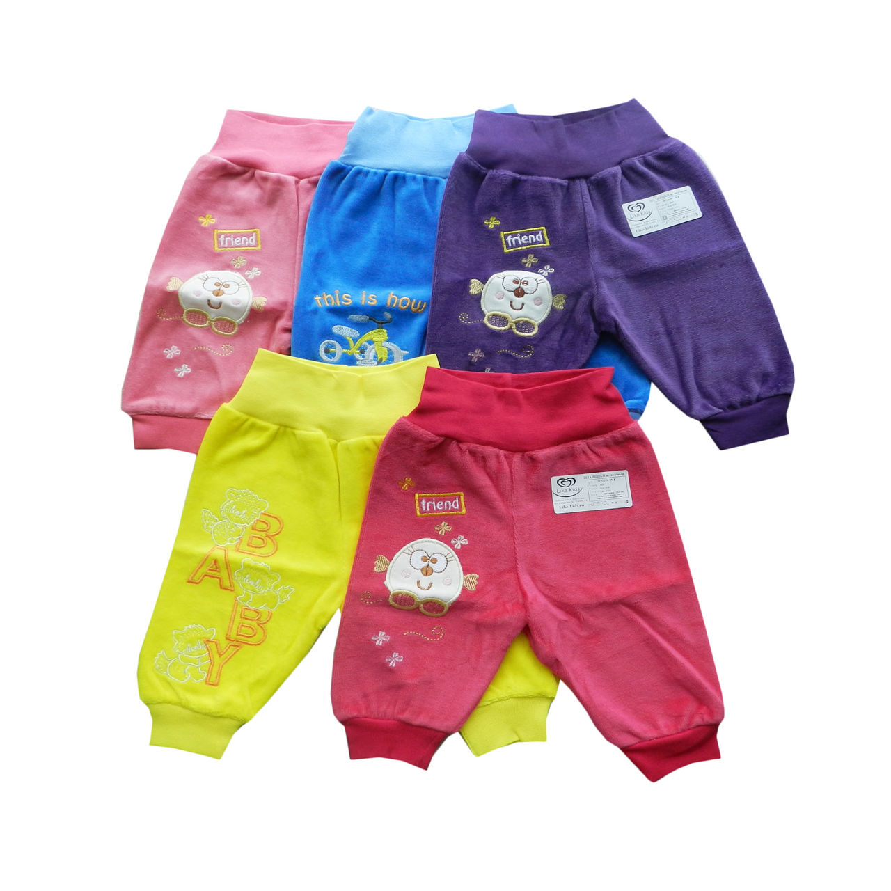 качественная одежда 9569м штанишки велюр манжет