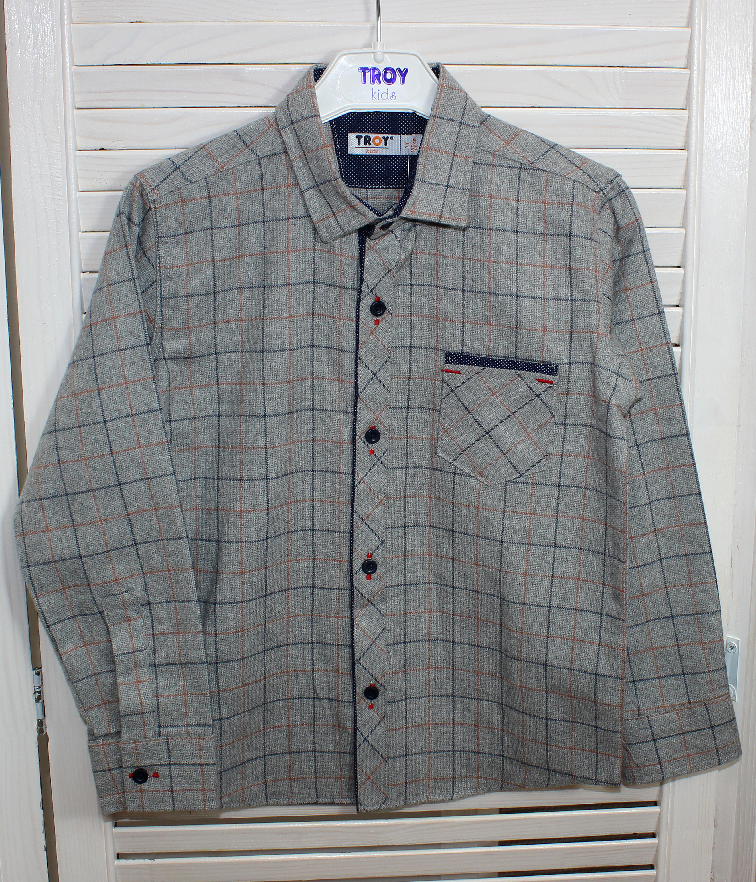 модная детская одежда 46254 рубашка для мальчика  турция