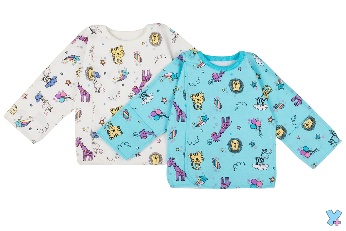 003 Распашонка на кнопке (интерлок) купить + умка +	