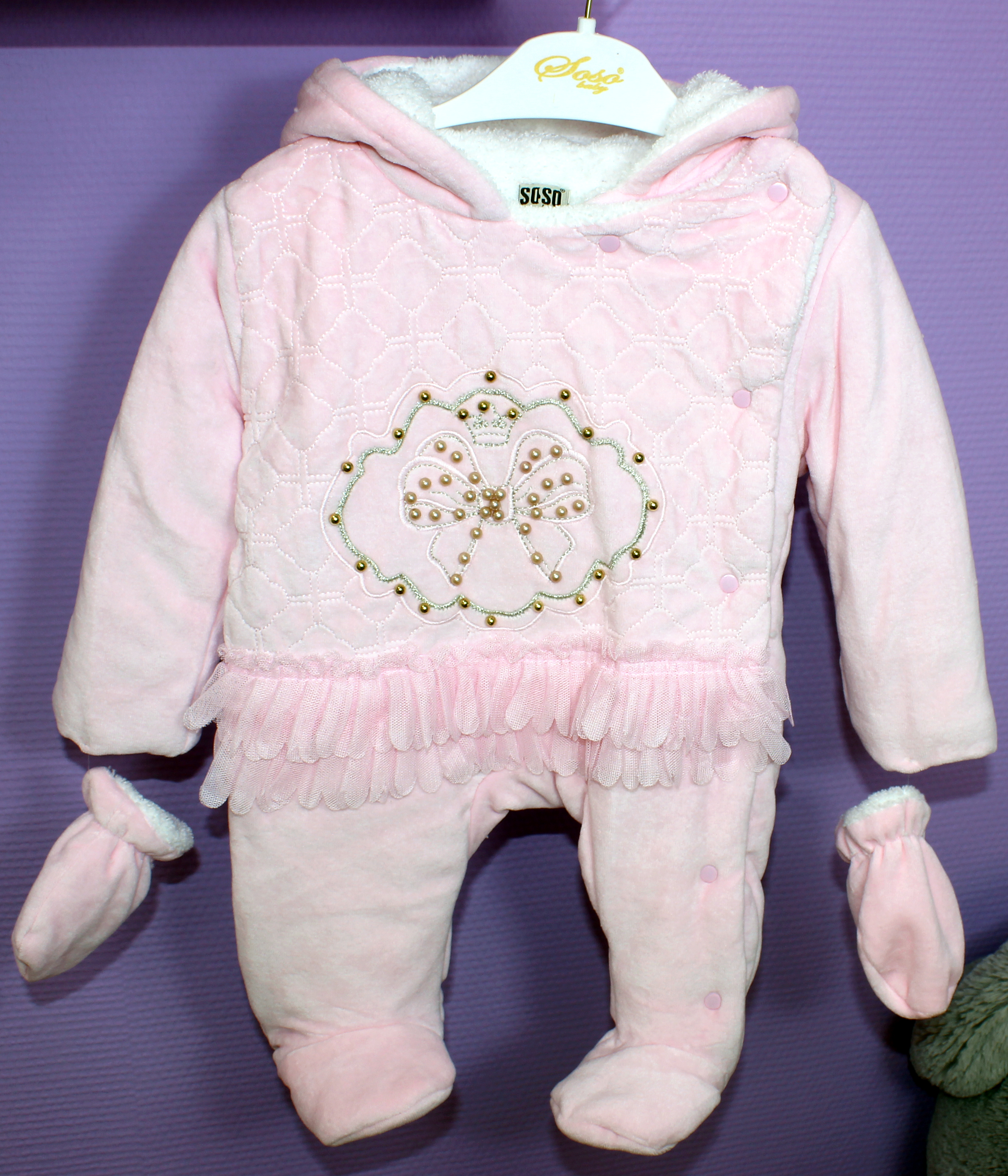 45556 Комбинезон ясельный для девочки