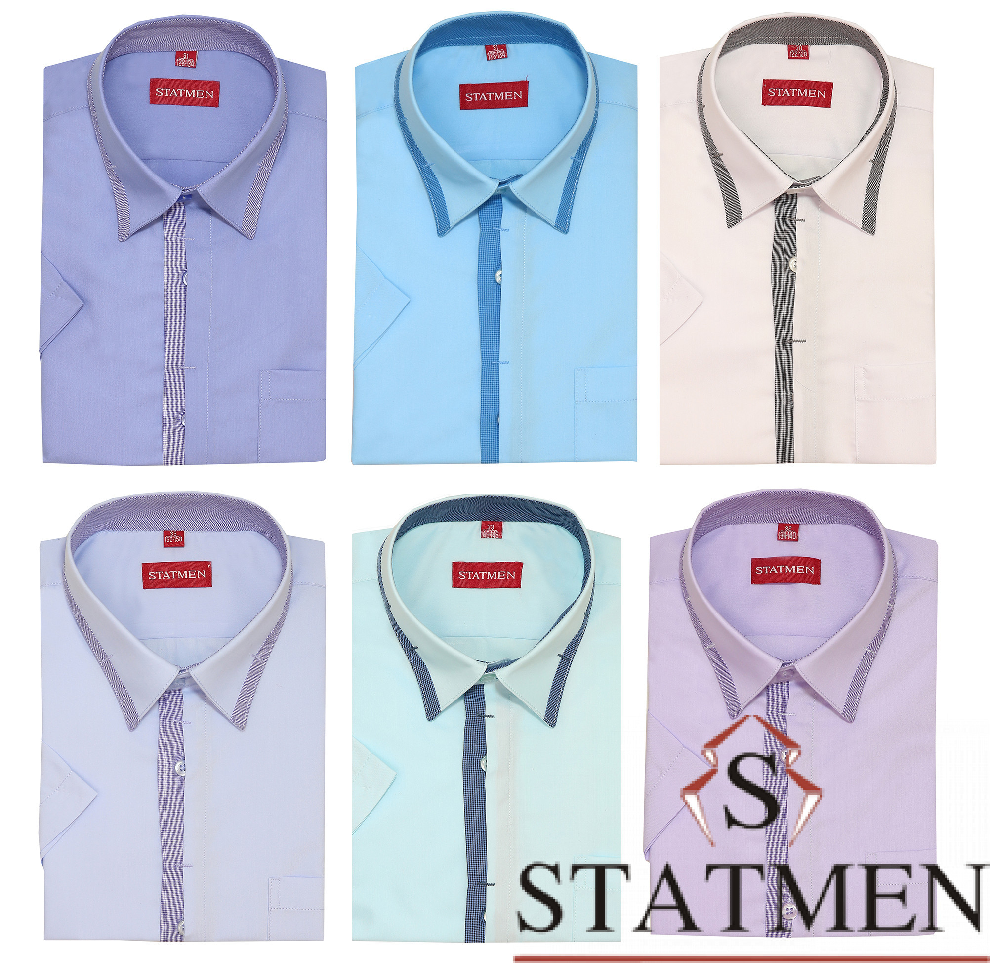 модная детская одежда 47pd-1ds сорочка ctatmen короткий рукав статмен