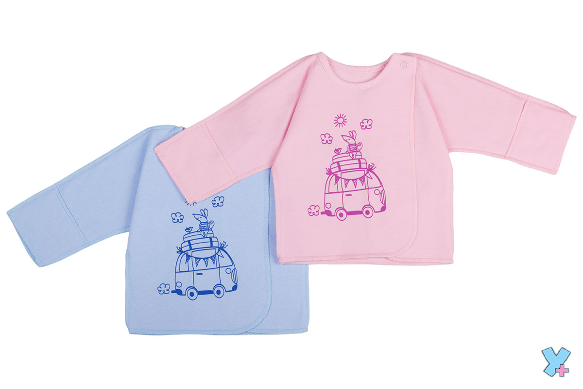 003/1п Распашонка на кнопке (футер, печать) купить + умка +	