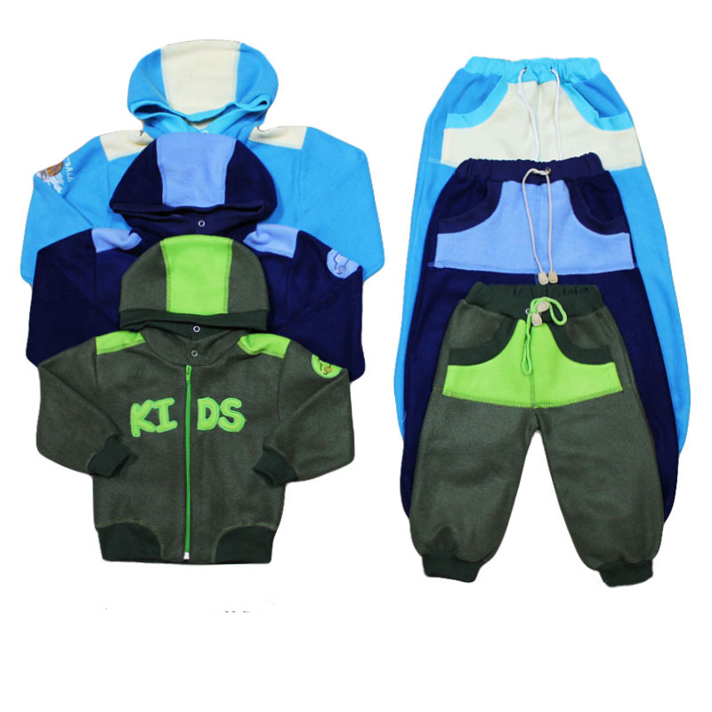 080302 У Комплект детский флис с вышивкой