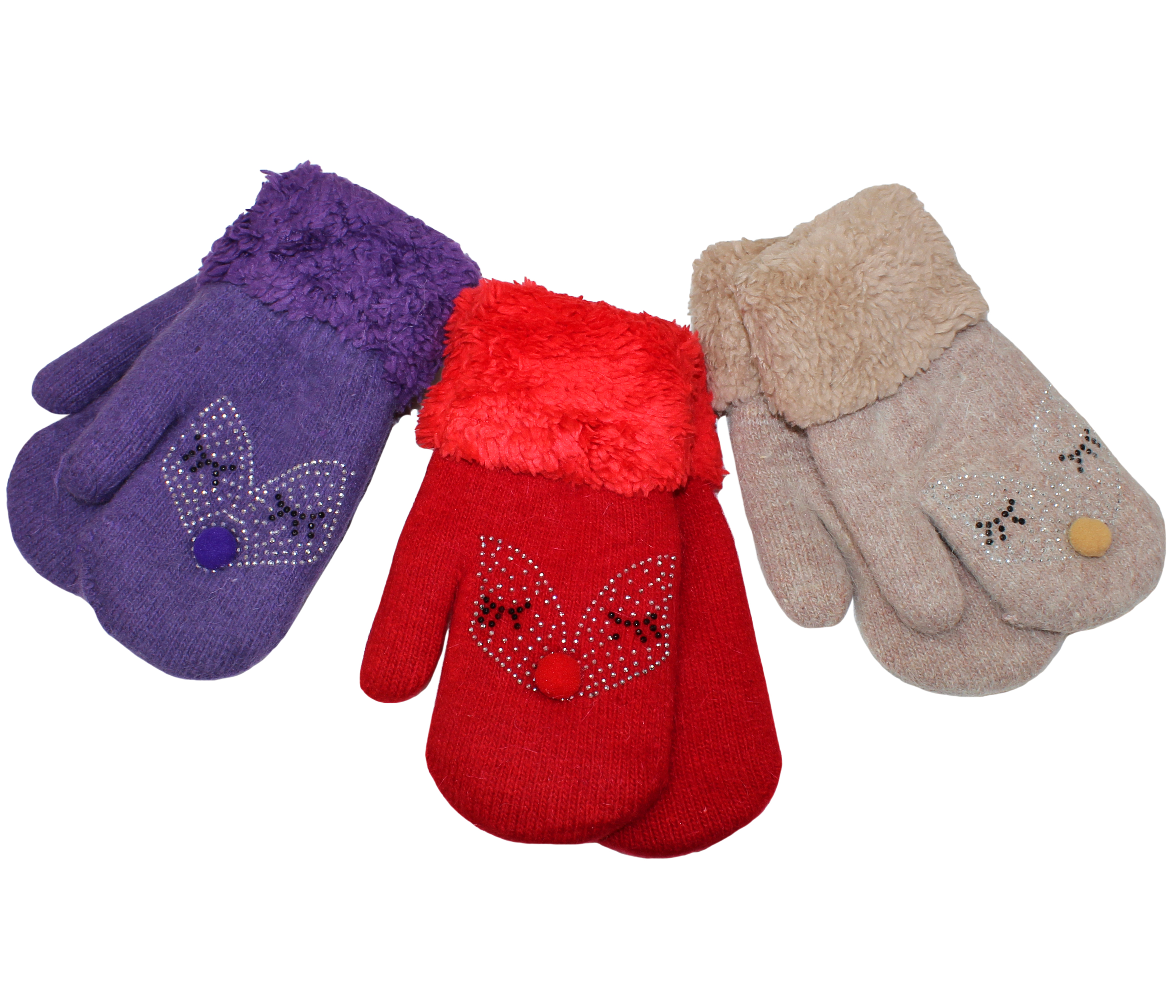 5896 Варежки подростковые