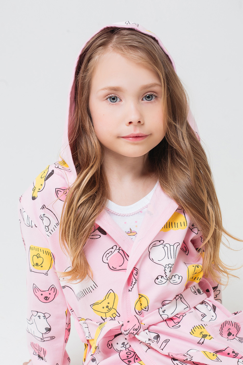 модная детская одежда 5483/ к халат детский