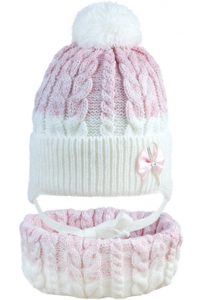 19065 Шапка детская + снуд