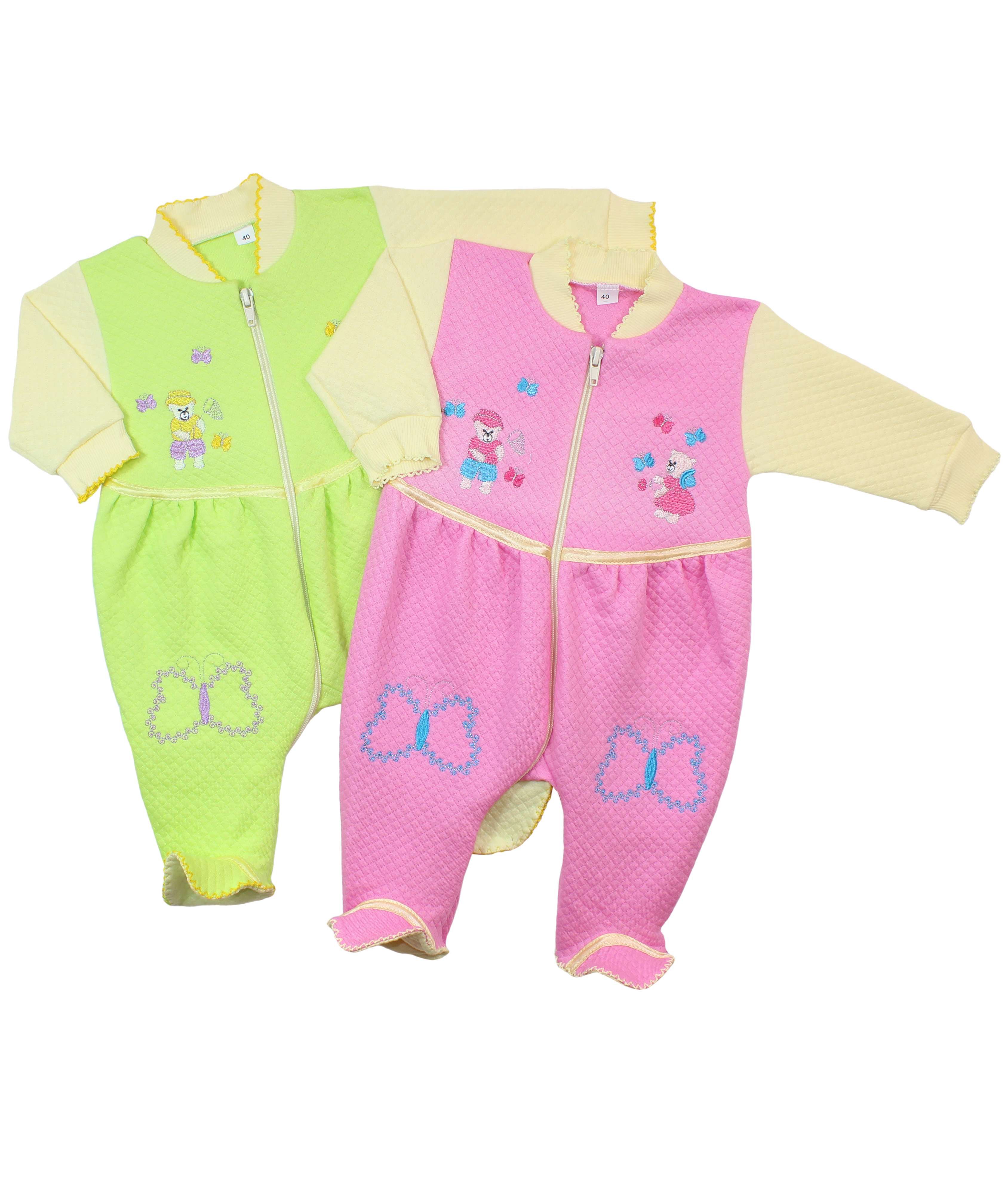 качественная одежда 060042 у комбинезон капитон с вышивкой