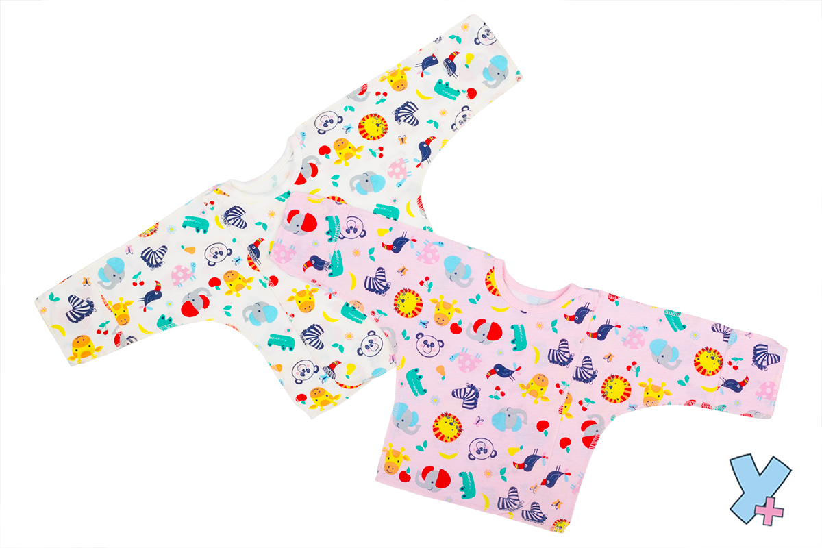 003/2 Распашонка на кнопке (кулир) купить + умка +	