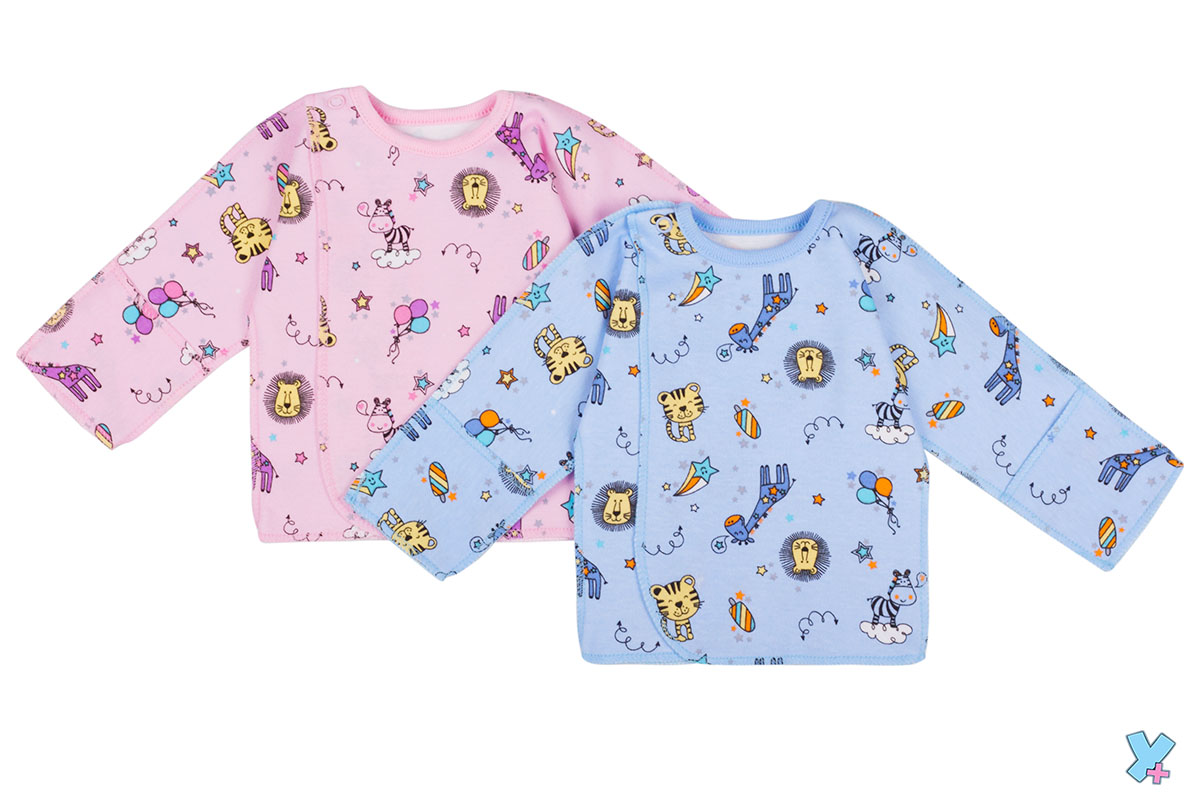 003 Распашонка на кнопке (интерлок) купить + умка +	