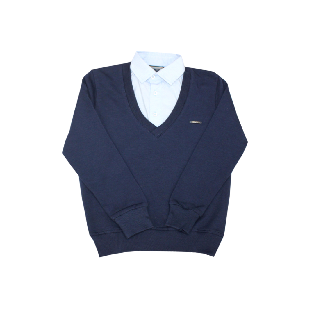 модная детская одежда 0088 джемпер-обманка для мальчика  джемпера/водолазки/жакеты