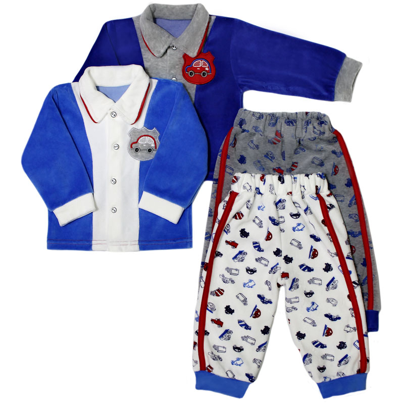 качественная одежда 070066 у комплект ясельный велюр с вышивкой