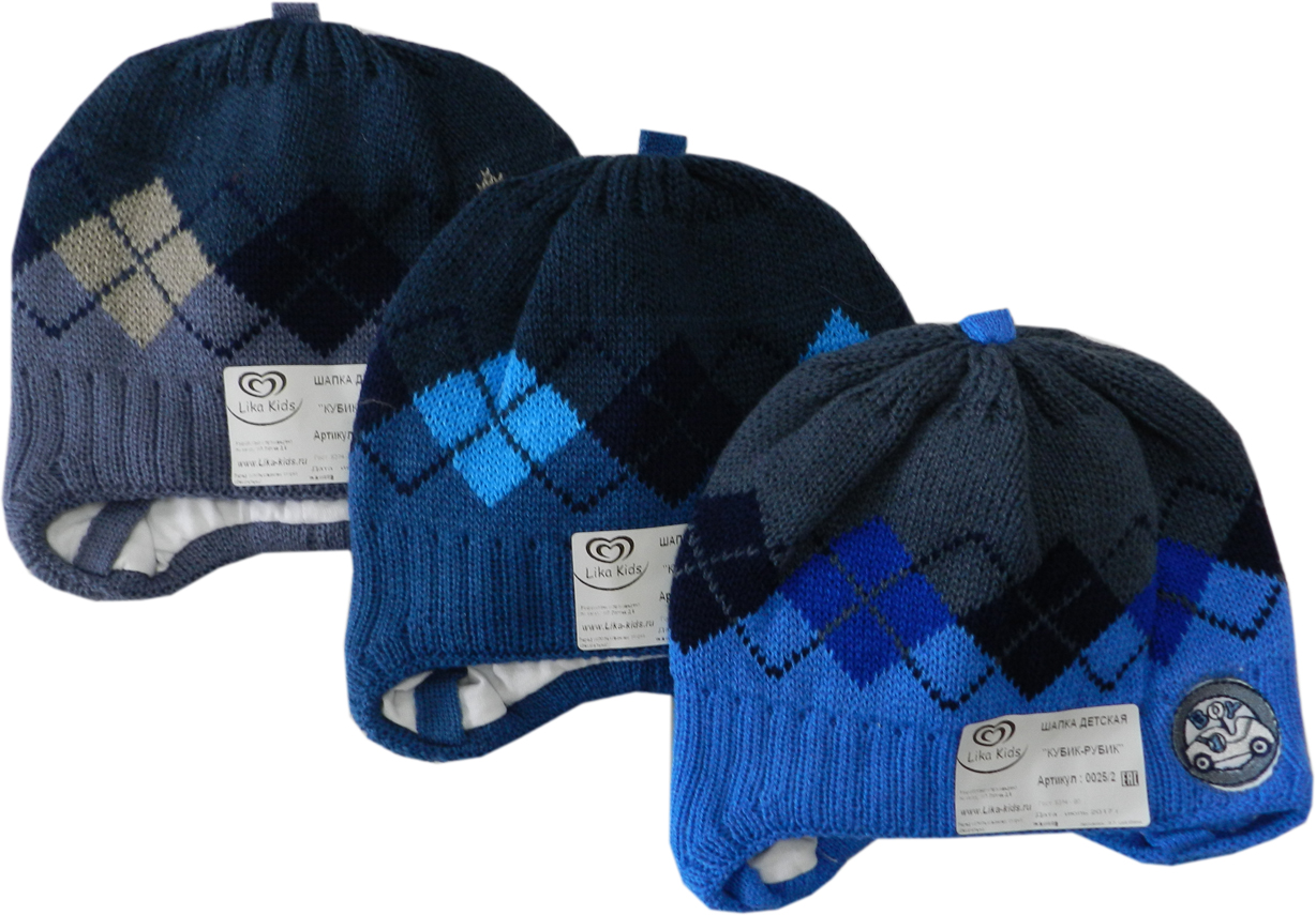 0025/2 Кубик-рубик хлопок шапка детская