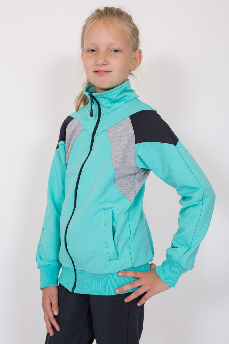 модная детская одежда 1227 т костюм для девочки трикотажный