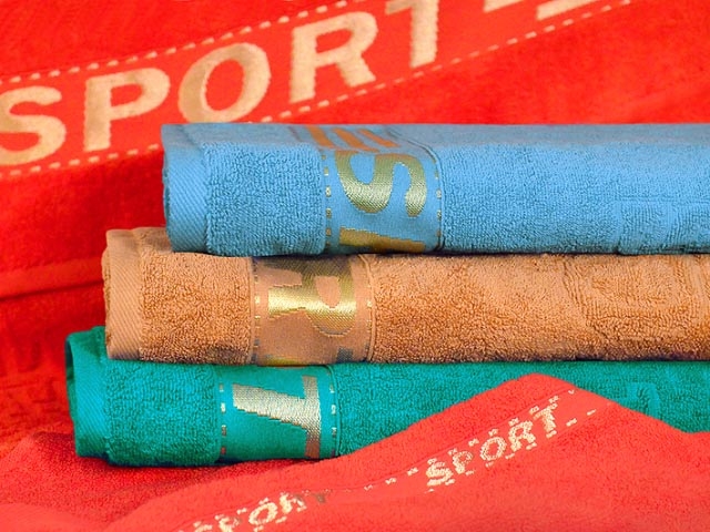 качественный 1437 полотенце гладкокрашеное жаккардовое 70*140