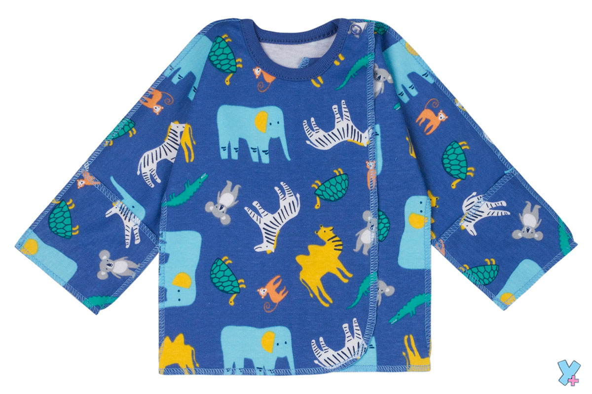 003 Распашонка на кнопке (интерлок) купить + умка +	