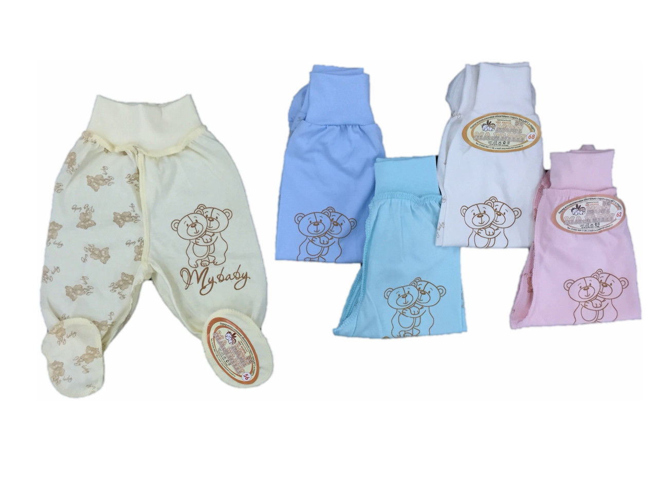 5133 Ползунки евро Дружные мишки интерлок