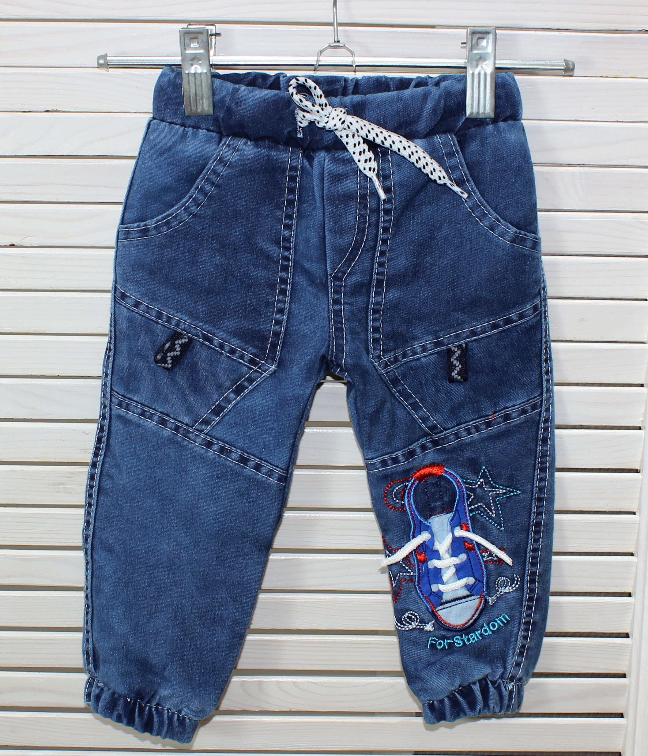 8070 Джинсы для мальчика утепленные