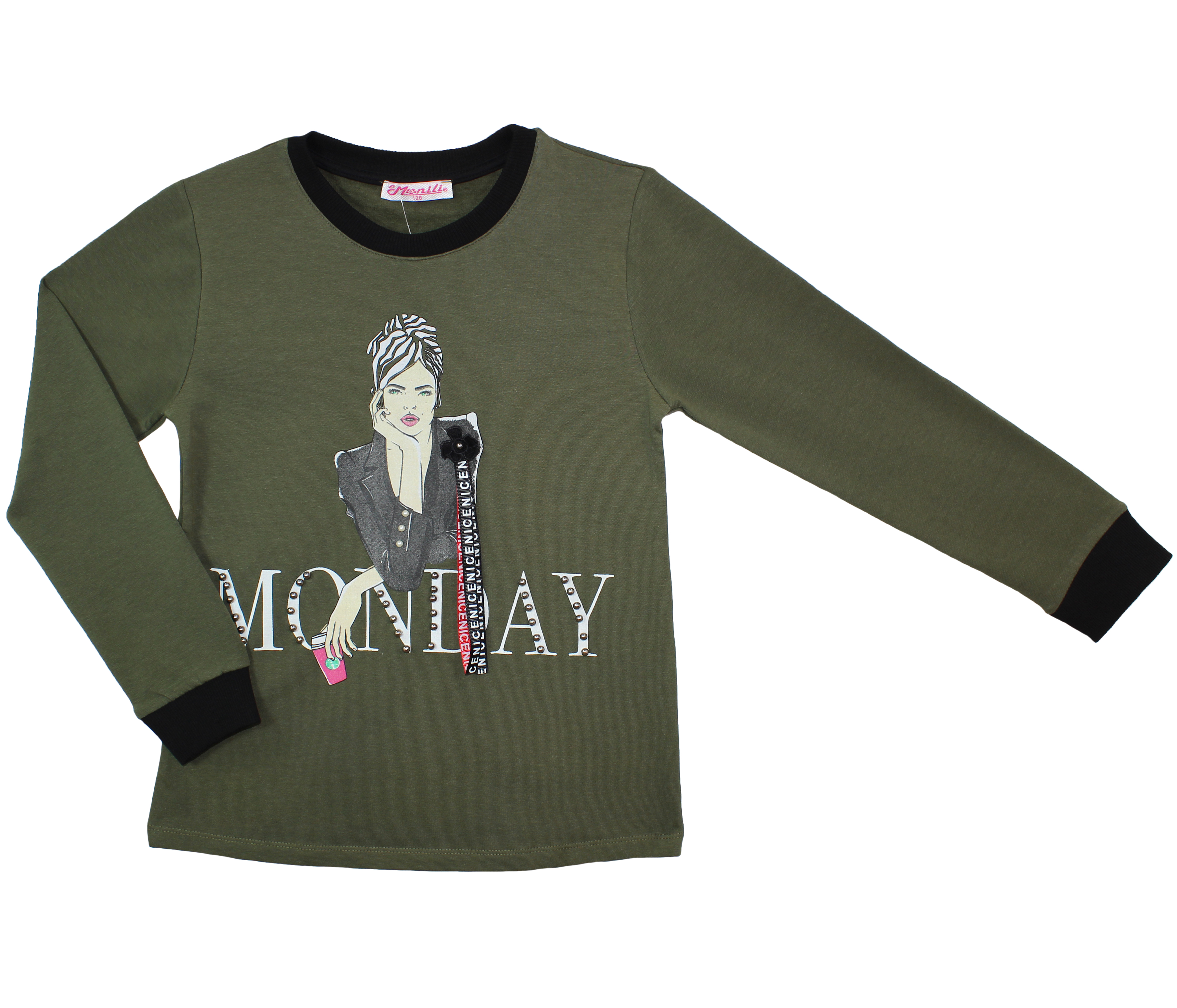 модная детская одежда 6113/1 джемпер для девочки