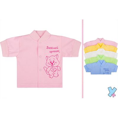 002/2кп Кофточка короткий рукав (кулир, печать)  купить + умка +	