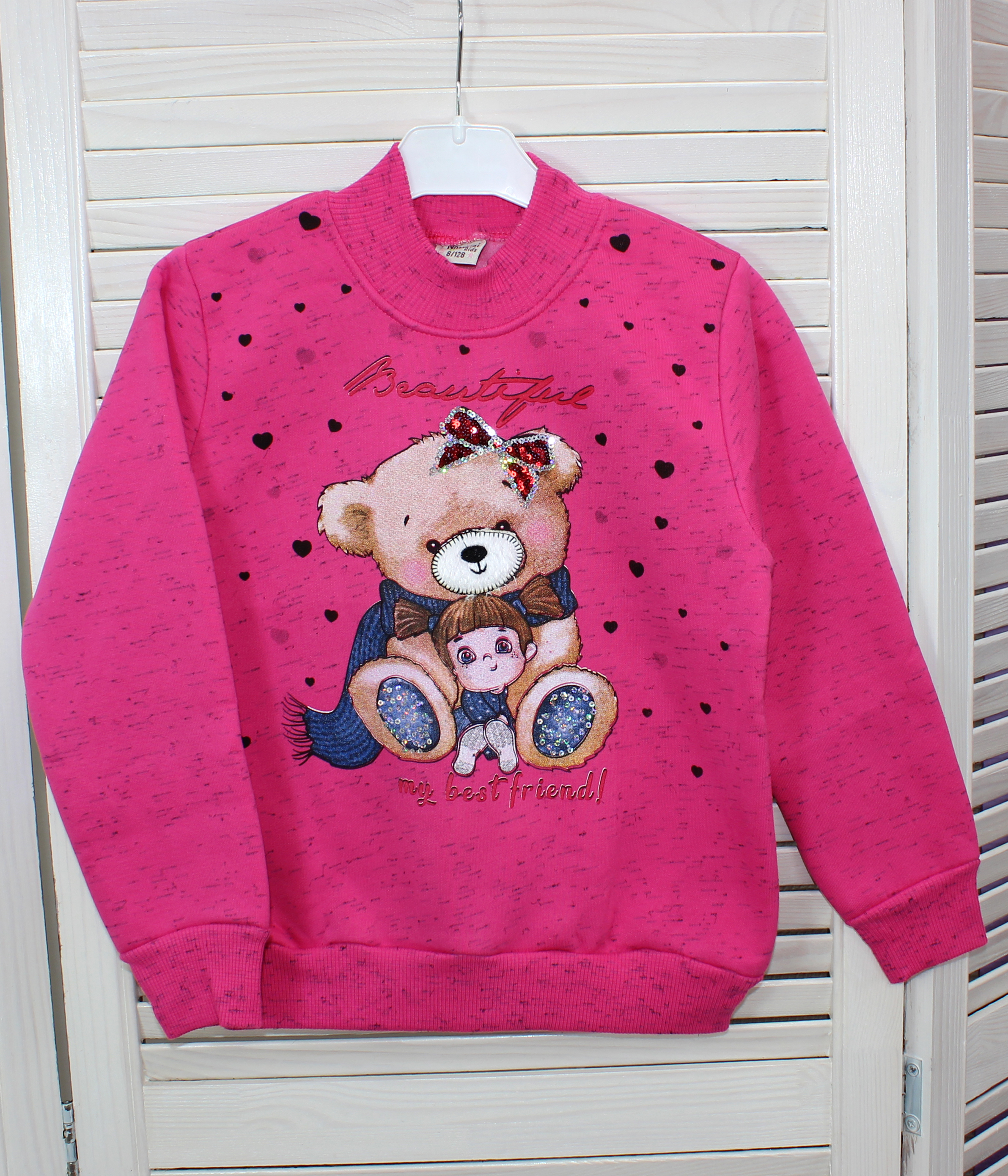 модная детская одежда 6513 джемпер для девочки