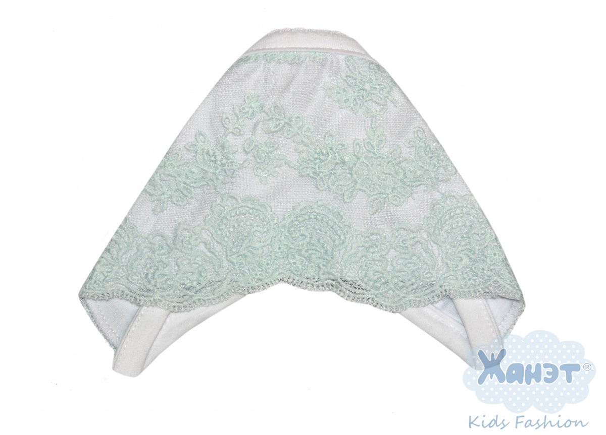 566 Чепчик с кружевом интерлок