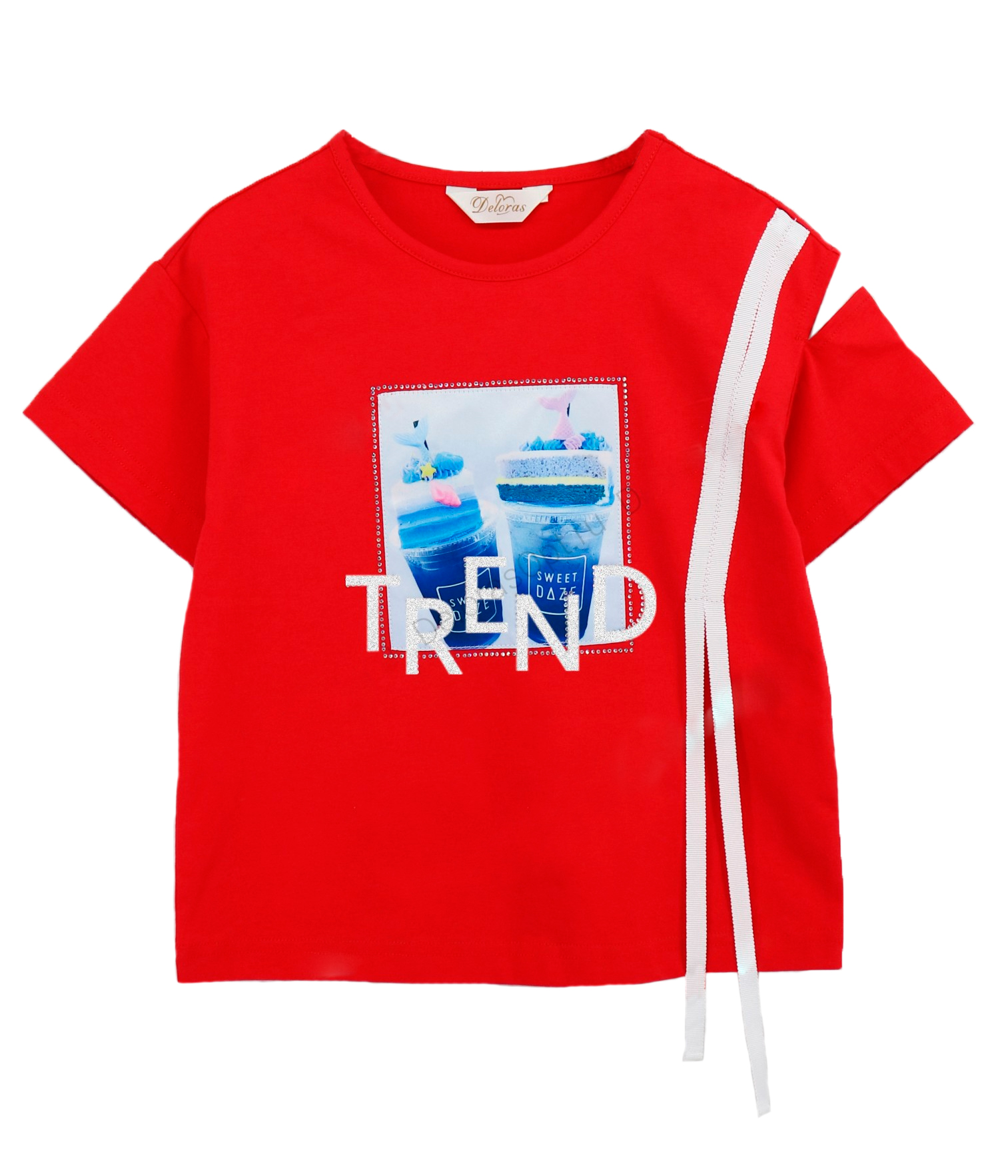 модная детская одежда 18574 футболка для девочки