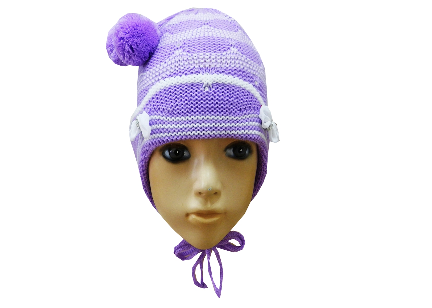 Бантик одинарка ушки шапка