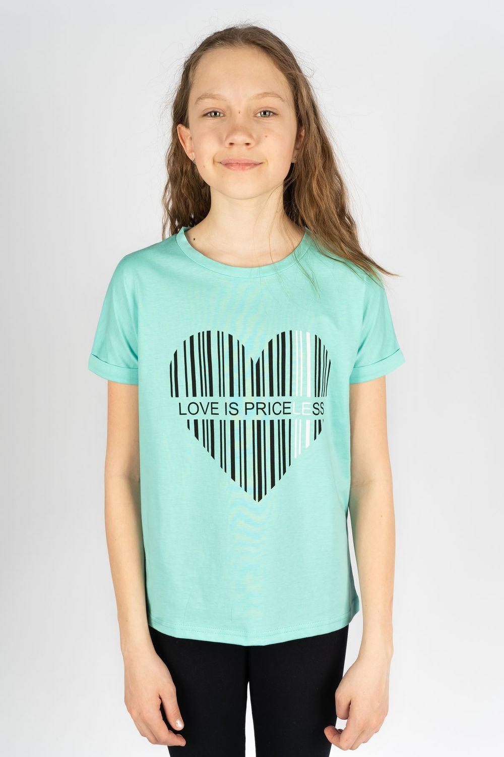 модная детская одежда 51266 футболка для девочки