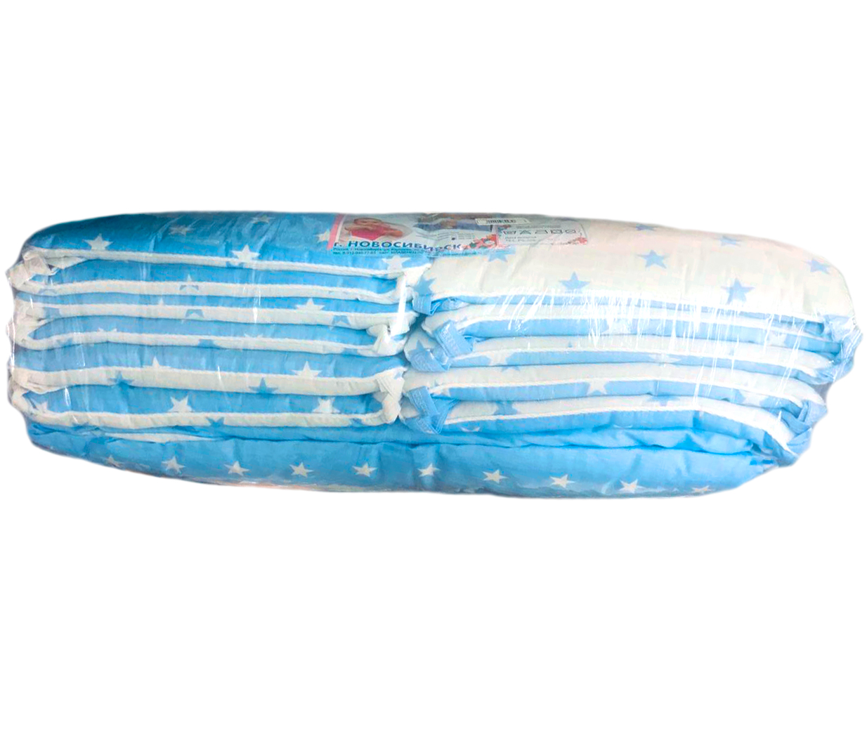 КПБ 6 пр. борт 12 подушек поплин