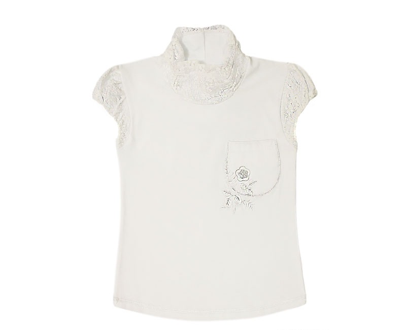 010045 У Блуза интерлок с вышивкой