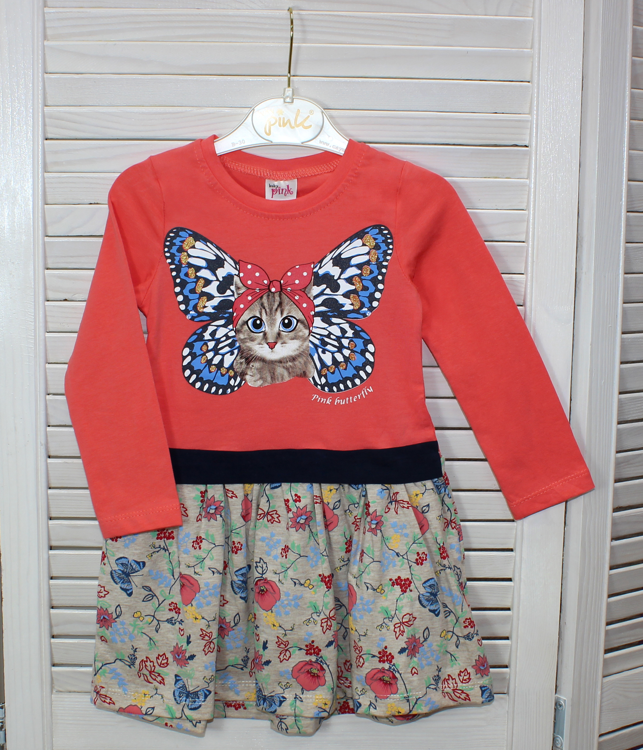 модная детская одежда 45428 платье для девочки