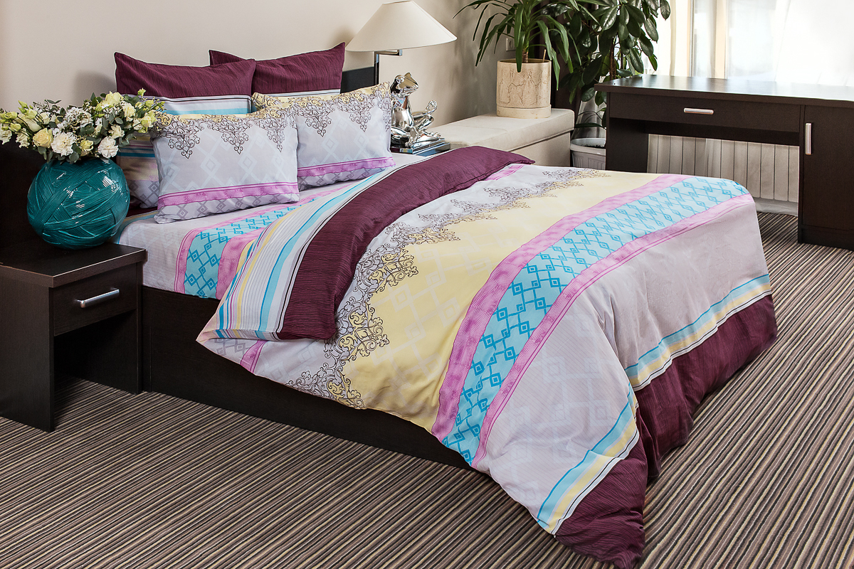 качественный кпб поплин 1,5 сп ночь нежна