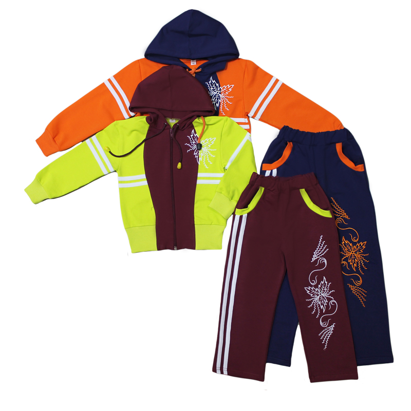 080707 У Костюм детский футер с вышивкой