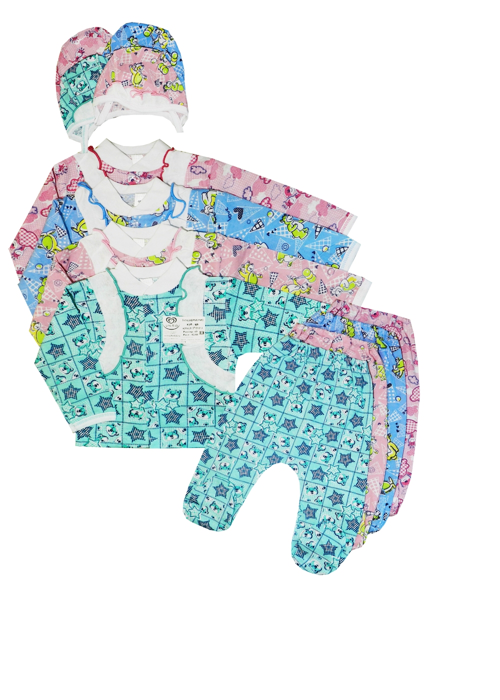 качественная одежда 070101 у комплект ясельный кулир 3 предмета