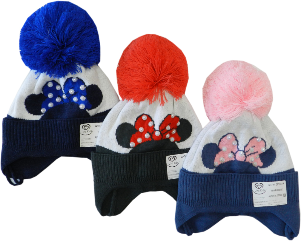 0038/3 Маус хлопок шапка детская 