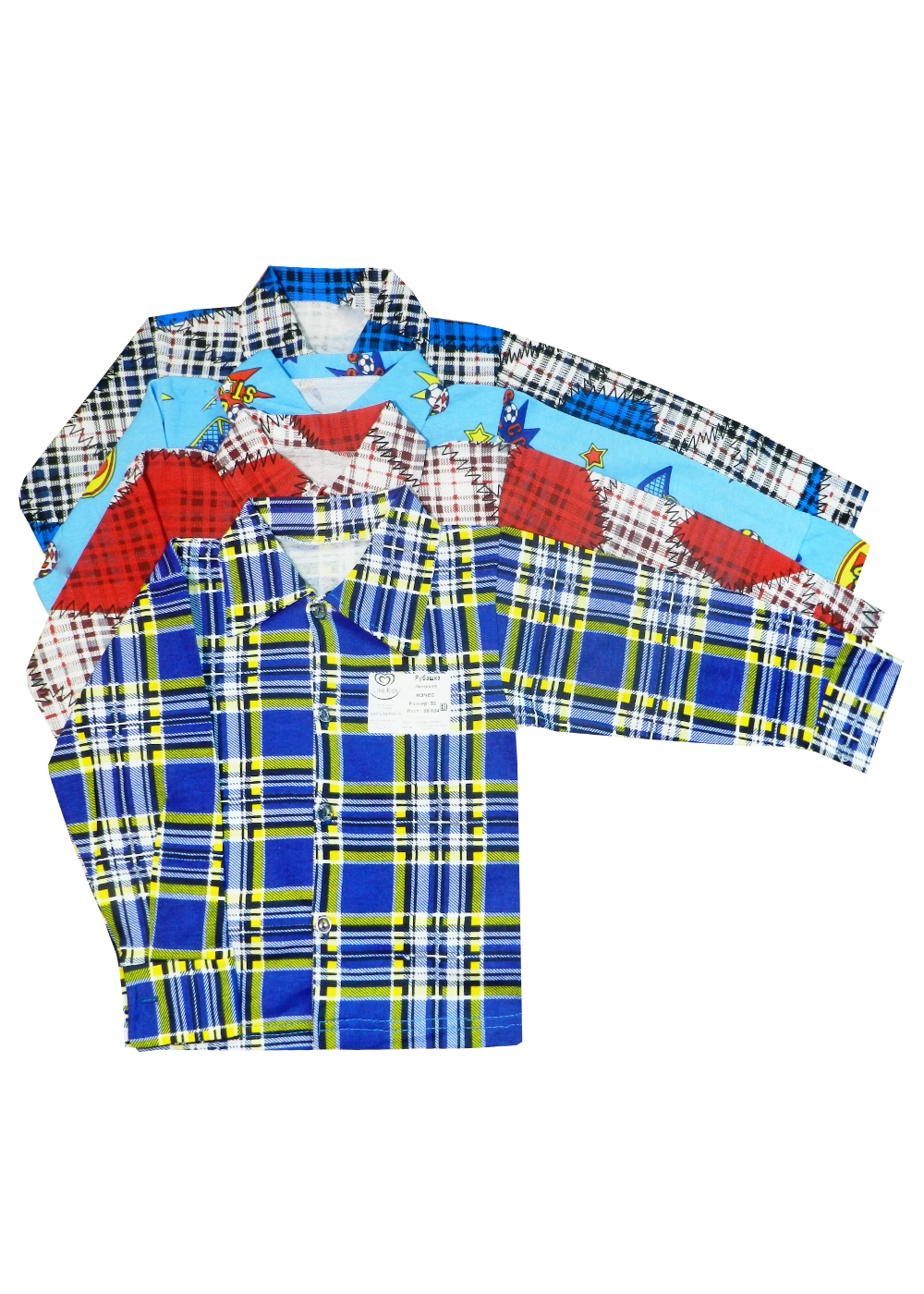 качественная одежда рубашка для мальчика начес